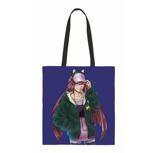 женская сумка-шоперы арт и дизайн, синяя