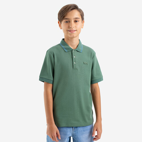 футболка kapika для мальчика, зеленая