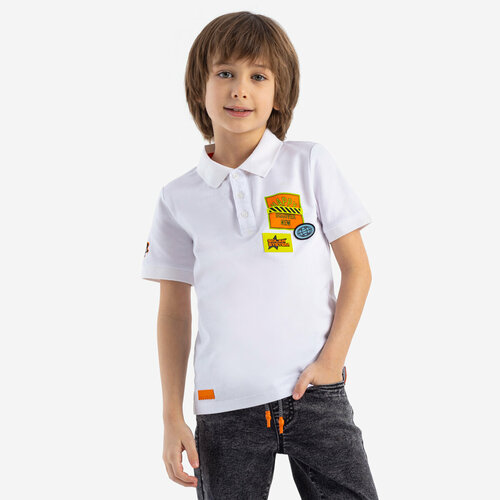 футболка kapika для мальчика, белая