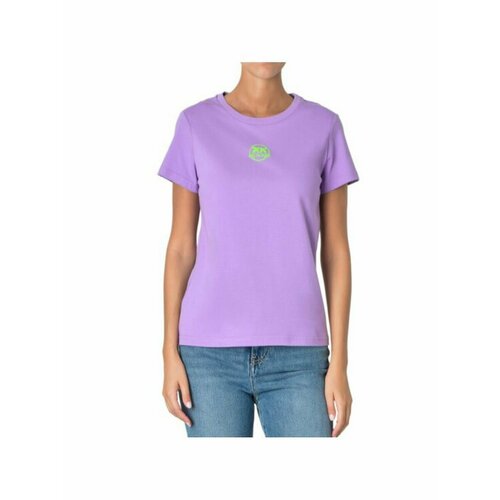 женская футболка pinko, фиолетовая