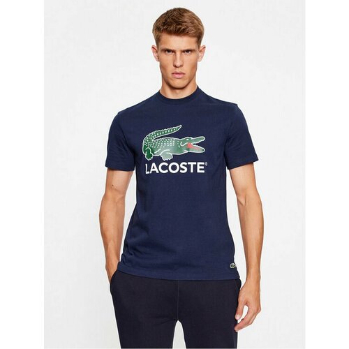 мужская футболка lacoste, синяя