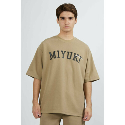 футболка miasin для мальчика, бежевая