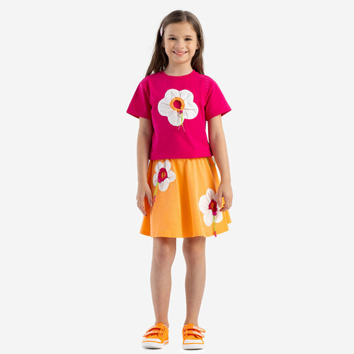 юбка kapika для девочки, оранжевая
