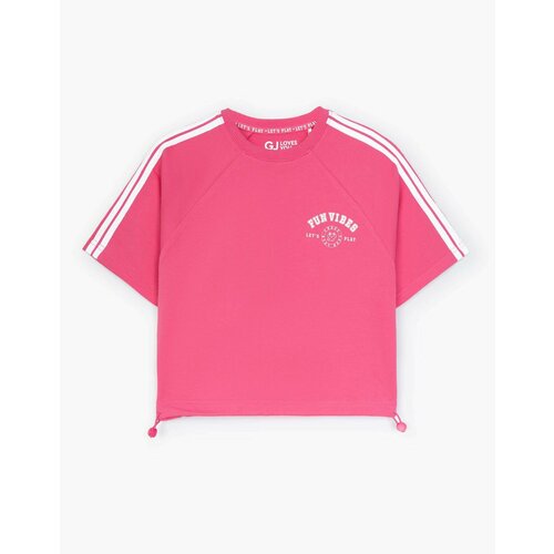 футболка с коротким рукавом gloria jeans для девочки, розовая