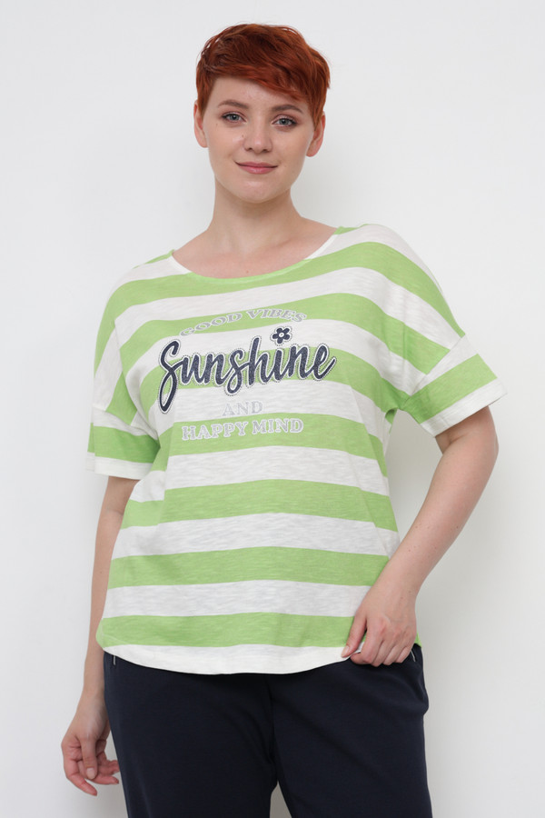 женская футболка via appia, разноцветная