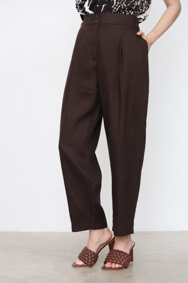 женские брюки marc aurel, коричневые