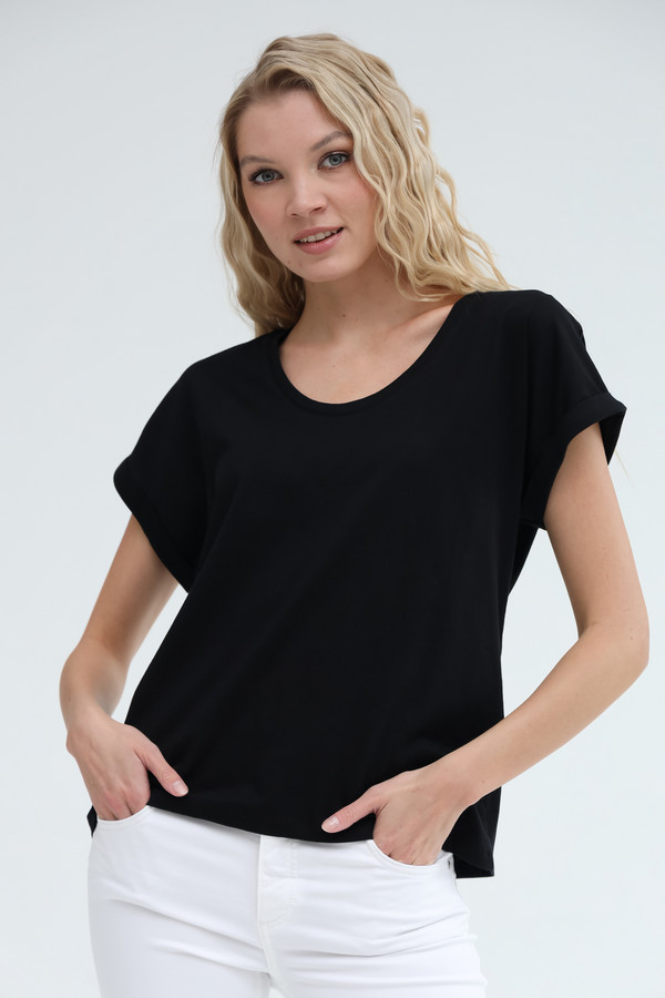 женская футболка gerry weber, черная