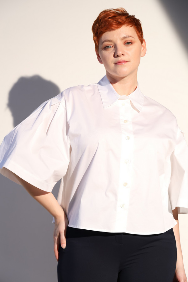 женская рубашка с коротким рукавом seidensticker, розовая