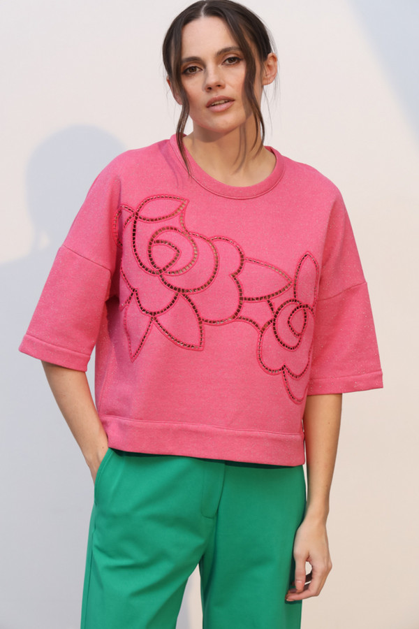 женский пуловер tricot chic, розовый