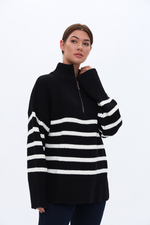 женский пуловер broadway, черный