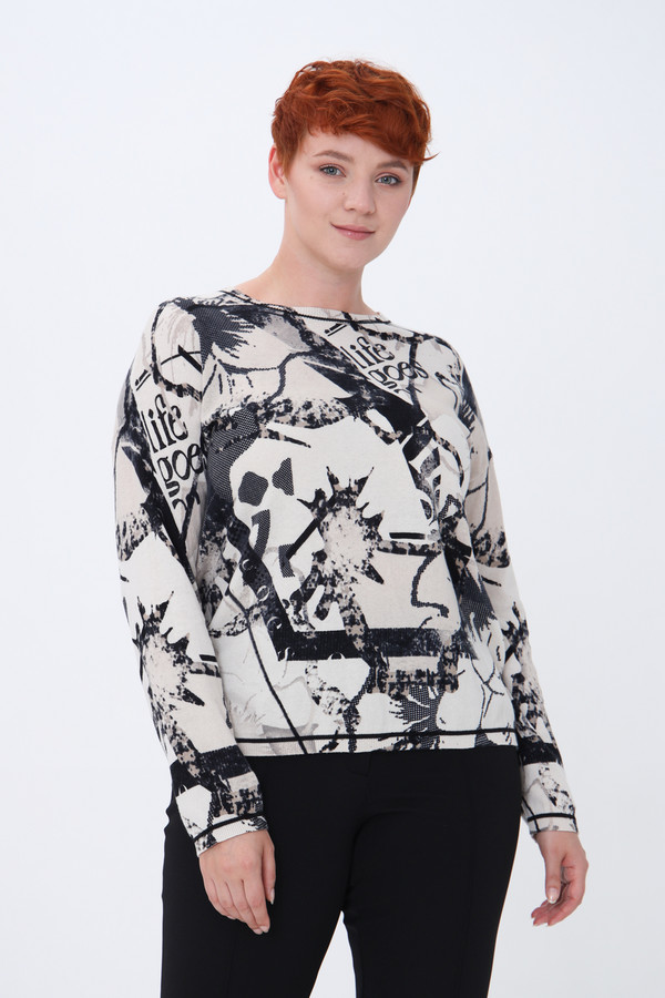 женский пуловер lecomte, разноцветный