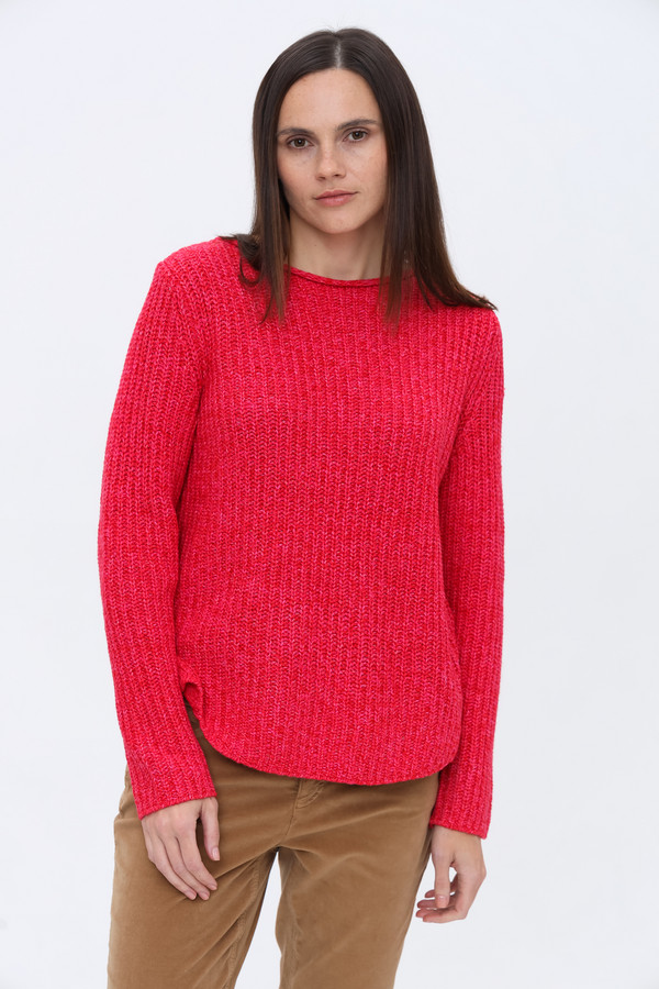 женский пуловер oui, красный