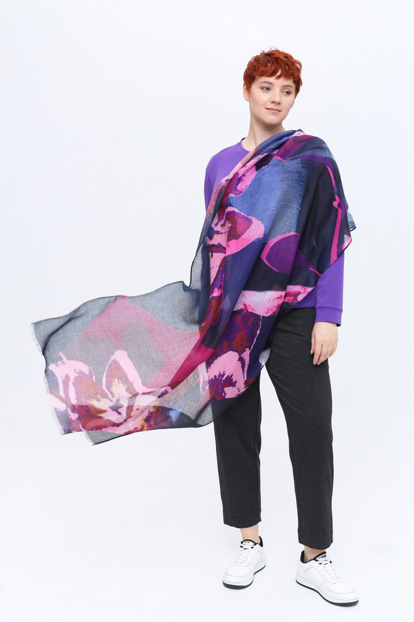 женский платок lecomte, разноцветный