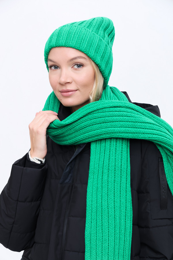 женский шарф oui, зеленый