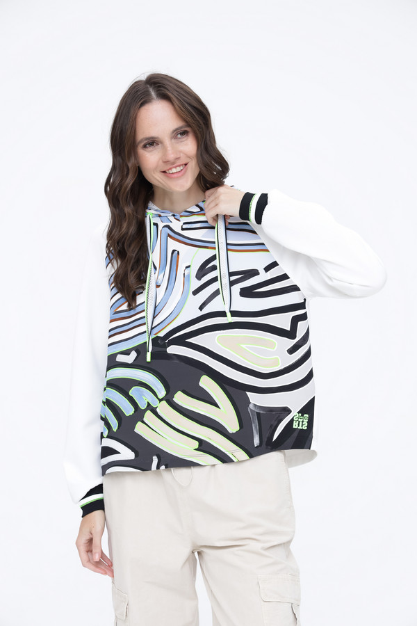 женский пуловер marc cain, разноцветный