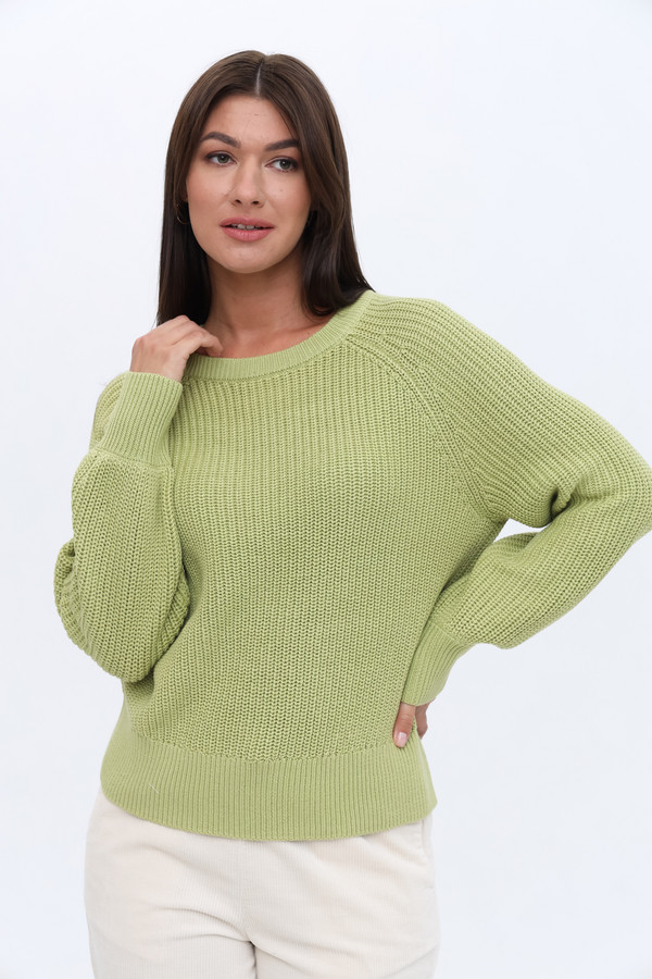 женский пуловер tom tailor, зеленый