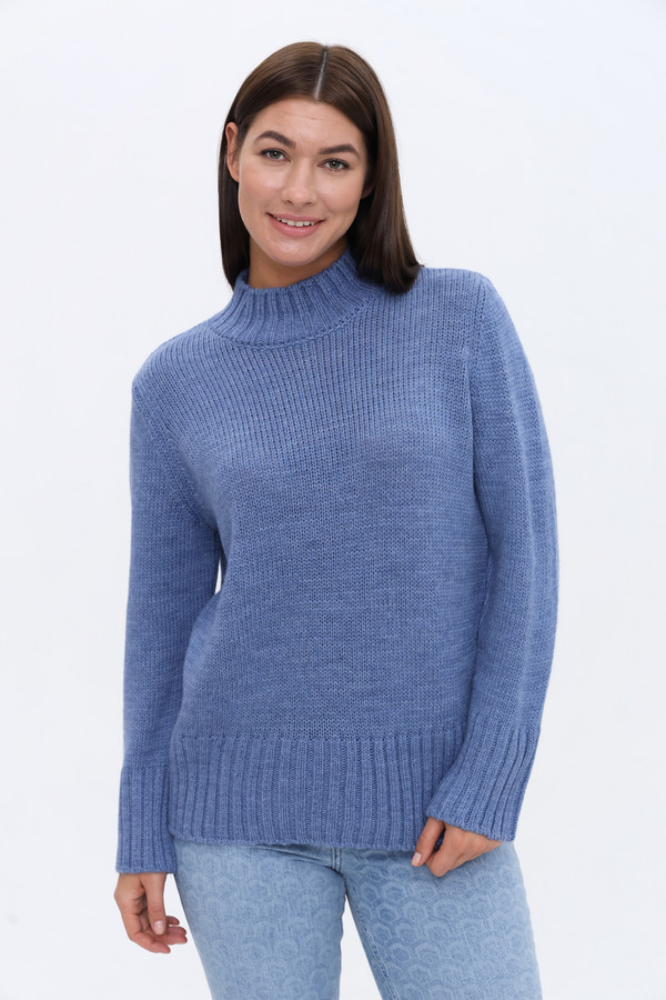 женский пуловер more and more, синий