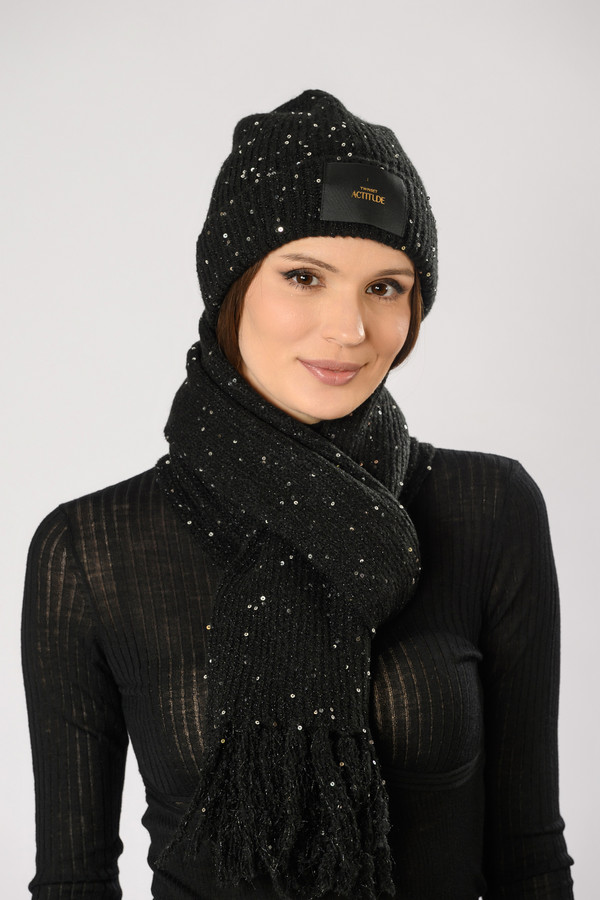 женский шарф twin-set, черный