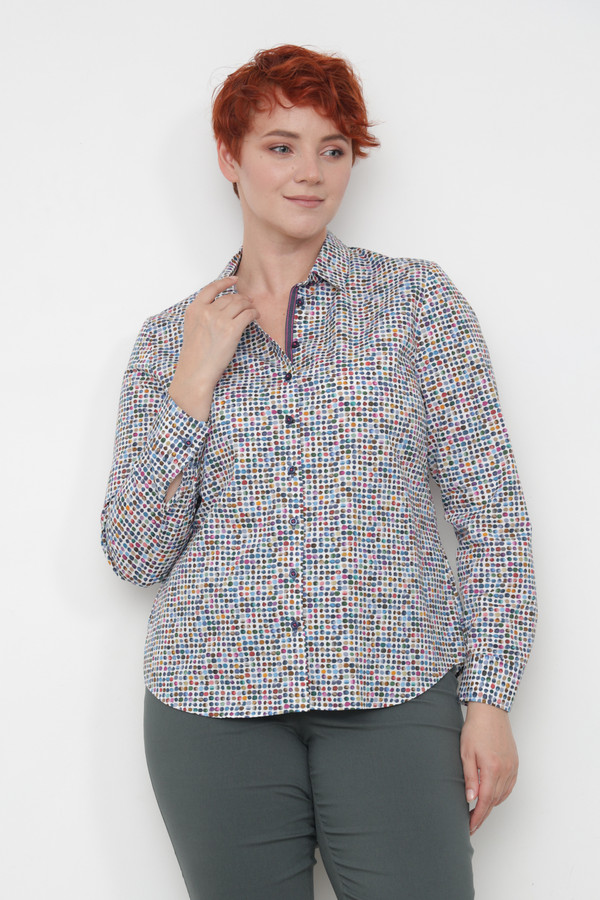 женская рубашка с длинным рукавом erfo, разноцветная