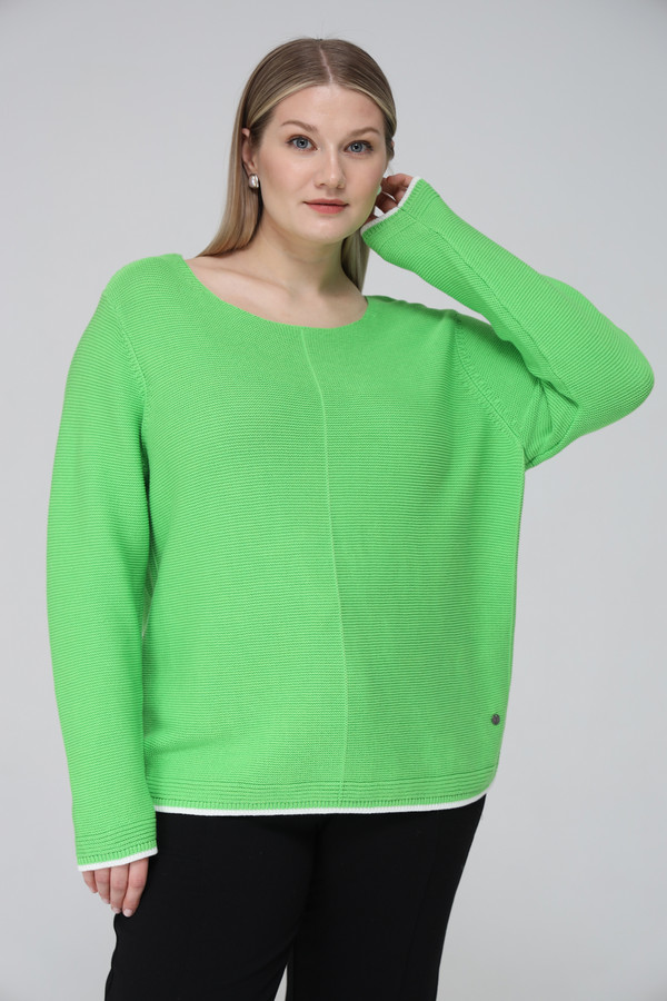 женский пуловер frapp, зеленый