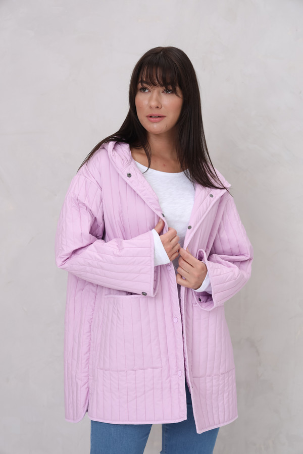 женская куртка marc cain, розовая