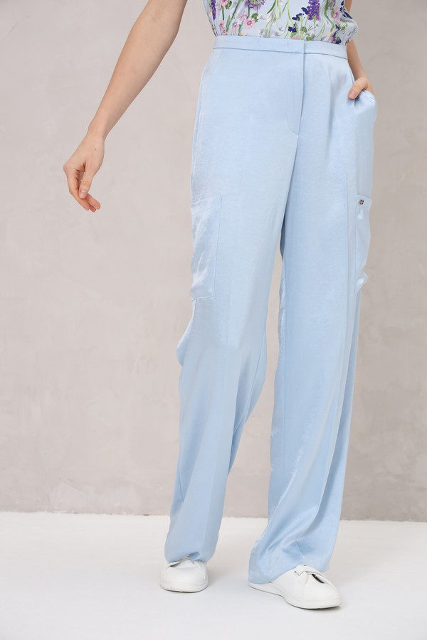 женские брюки marc cain, голубые