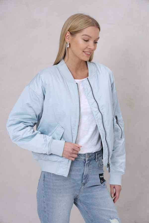 женская куртка broadway, голубая