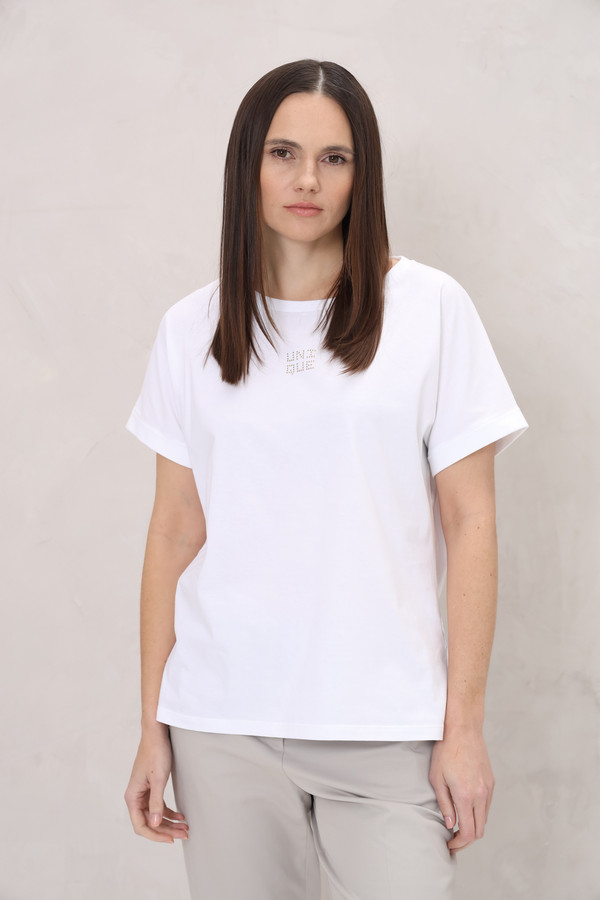 женская футболка unq, белая