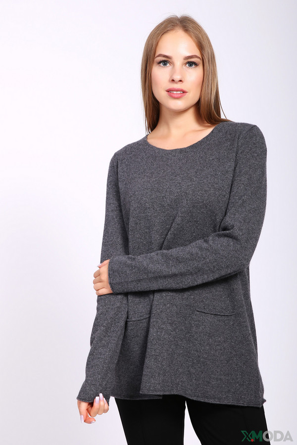 женский пуловер just valeri, серый