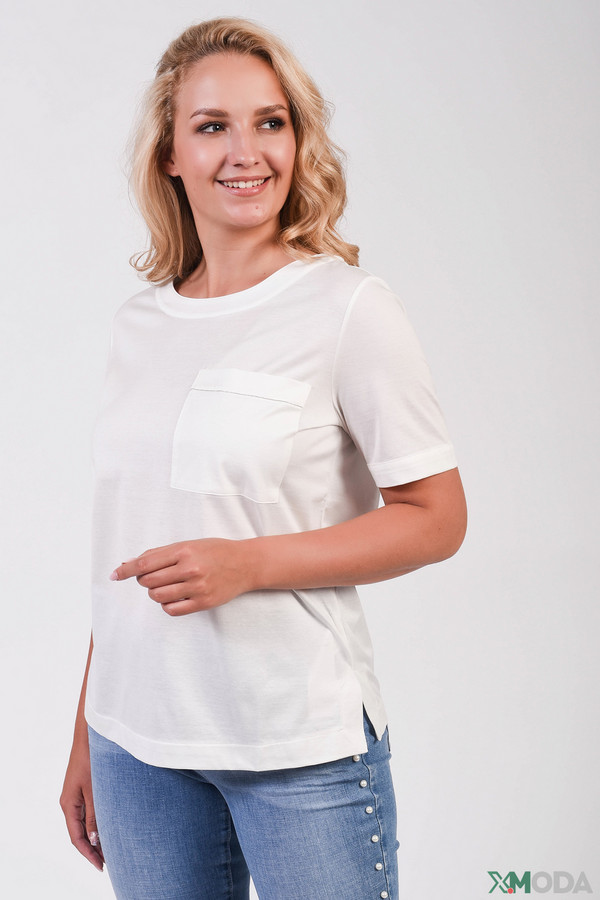 женская футболка с коротким рукавом gerry weber, белая