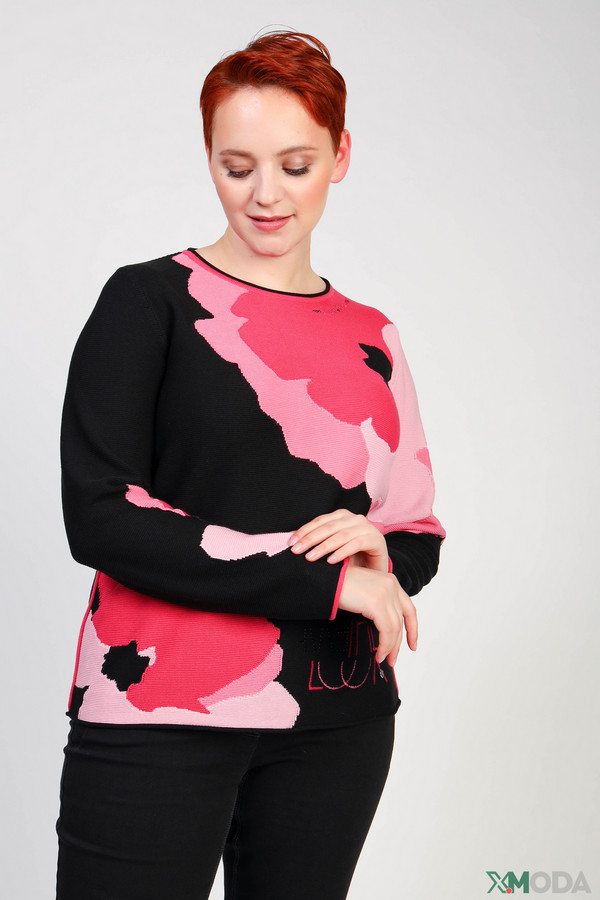 женский пуловер rabe collection, разноцветный