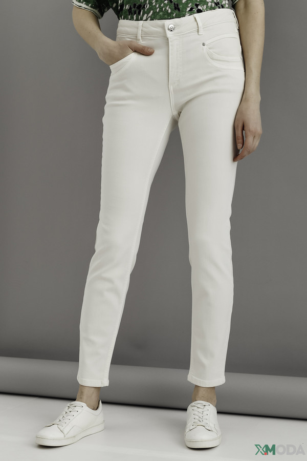 женские джинсы oui, белые