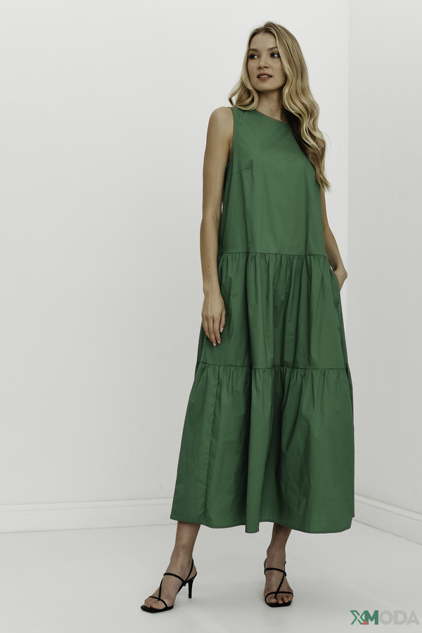 женское платье oui, зеленое