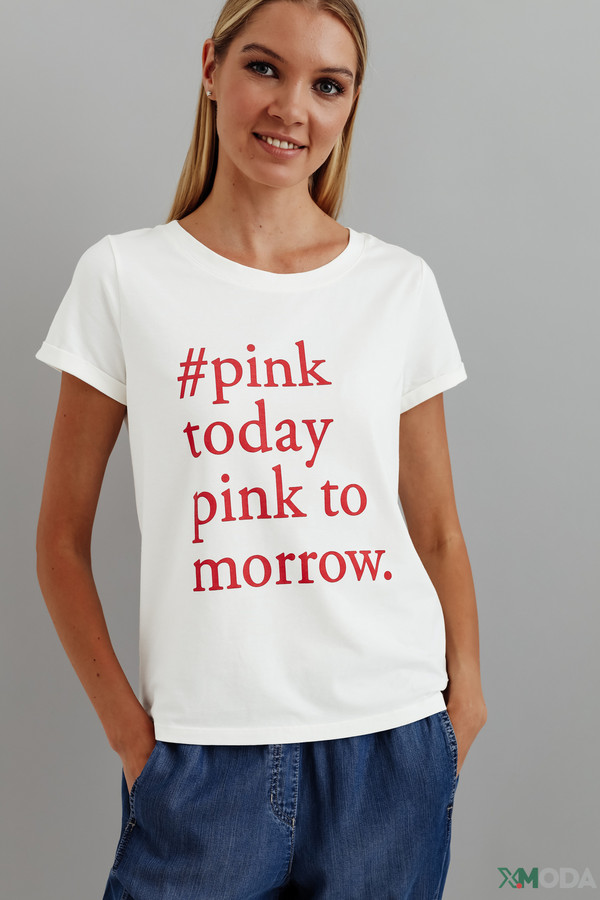 женская футболка betty and co, розовая