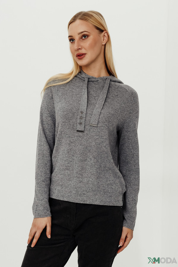 женский пуловер pezzo, серый