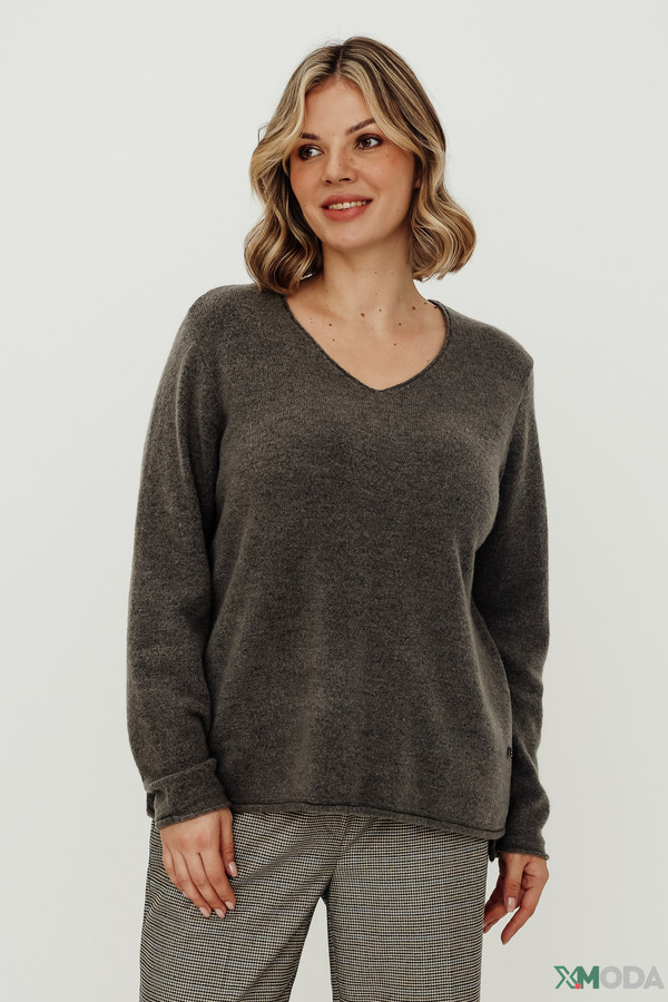 женский пуловер frapp, серый