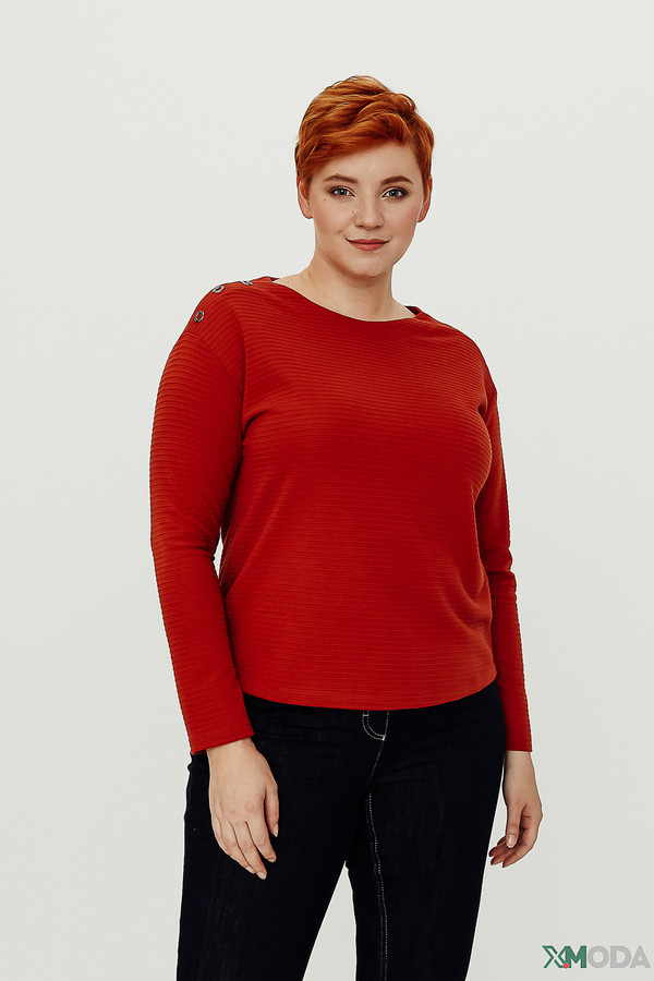 женский пуловер lebek, красный