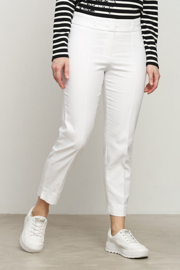 женские брюки bianca, белые