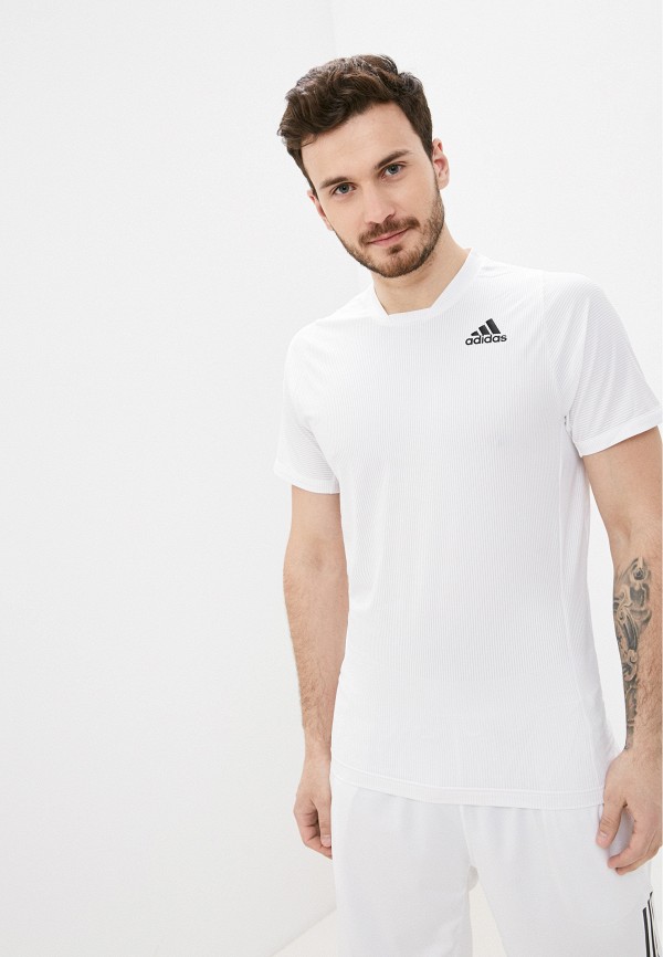 мужская спортивные футболка adidas, белая