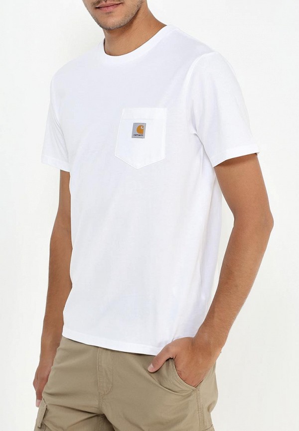 мужская футболка с коротким рукавом carhartt wip, белая