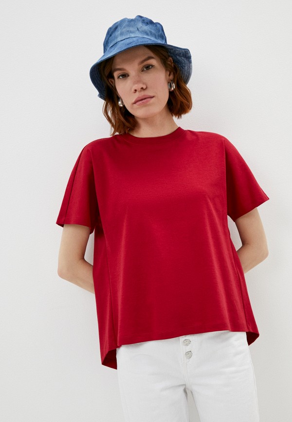 женская футболка dkny, красная