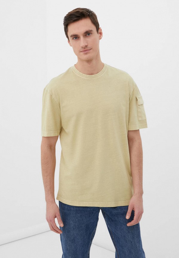 мужская футболка finn flare, зеленая