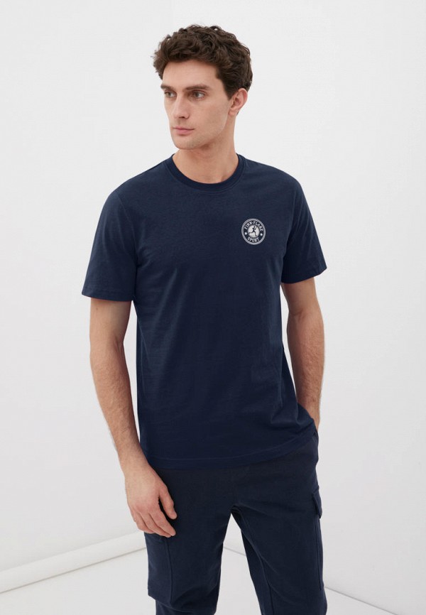 мужская футболка finn flare, синяя