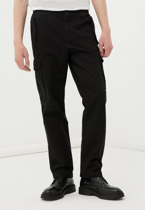 мужские брюки finn flare, черные