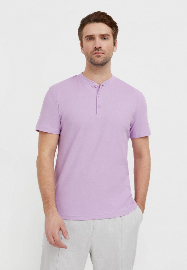 мужская футболка finn flare, фиолетовая