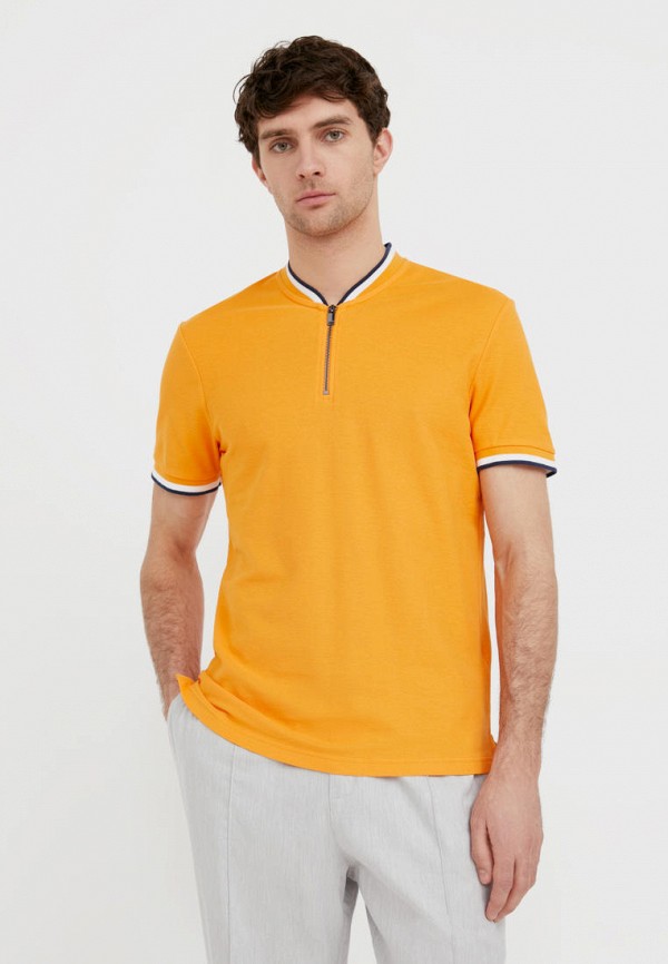 мужская футболка с коротким рукавом finn flare, оранжевая