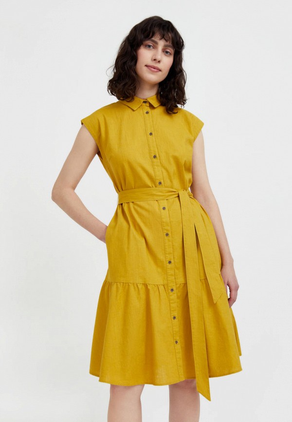 женское платье finn flare, желтое