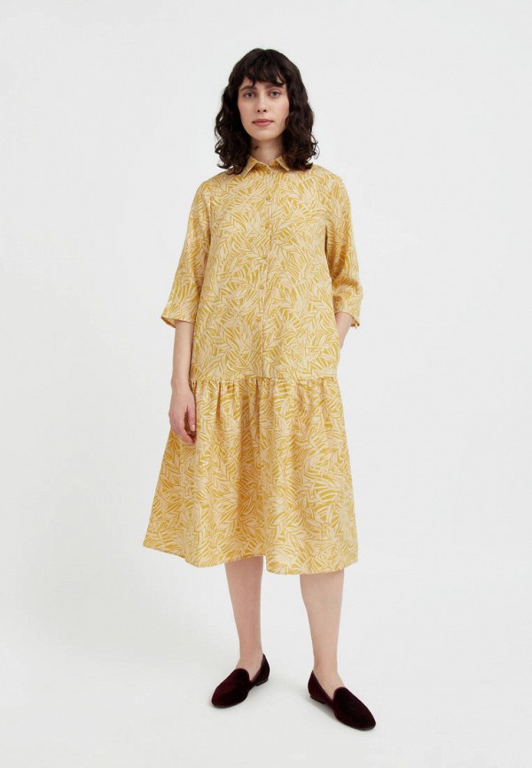 женское платье finn flare, желтое