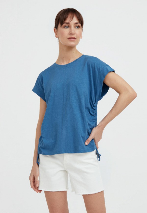 женская футболка finn flare, голубая