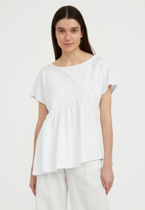 женская футболка finn flare, белая